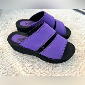 Beach Club by Seychelles Foam Platform Purple Sandals
